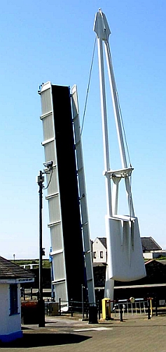 An unusual bridge in Maryport. An unusual bridge in Maryport.