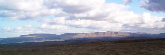 Looking East from the hills west of Painscastle. 3rd.April 2003