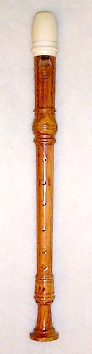 A.Dolmetsch Treble, tulip wood